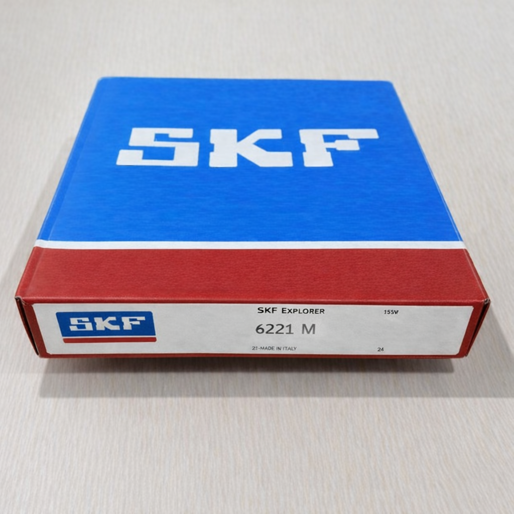 V&ograve;ng bi SKF 6221 M cầu, v&ograve;ng c&aacute;ch đồng ch&iacute;nh h&atilde;ng